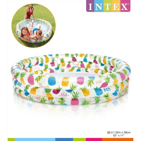 59431 Бассейн надувной Intex Ананас, 132 х 28 см, от 2 лет, фото , изображение 2
