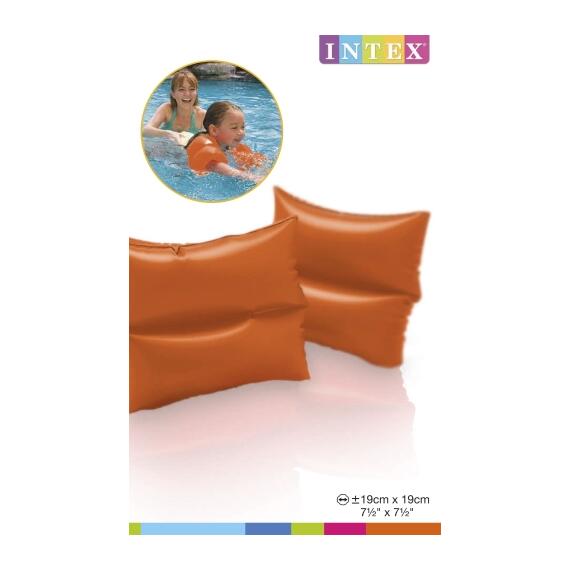 59640 Нарукавники Intex Неон, 19 х 19 см, от 3-6 лет, фото , изображение 2