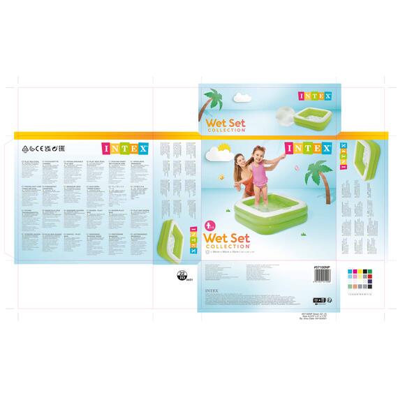 57100 Бассейн надувной Intex Малыш, 85 х 85 х 23 см, Розовый, фото , изображение 8