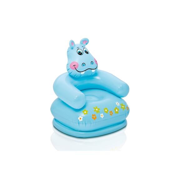 68556 Кресло надувное Intex Весёлые звери, 65х64х74 см, от 3 до 8 лет, цвета МИКС Голубой, фото , изображение 23