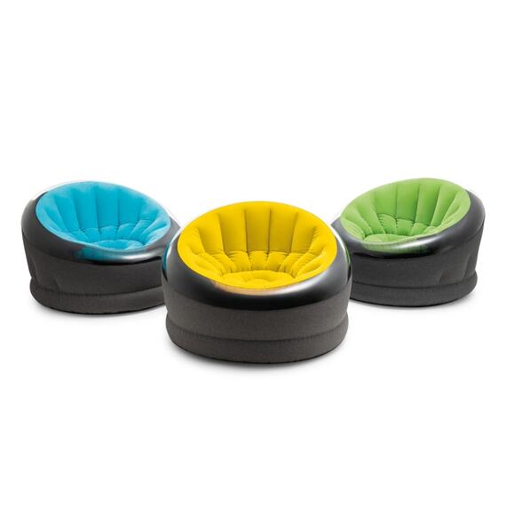 66582 Надувное кресло Intex Empire 112х109х69 см, Голубой, фото , изображение 8