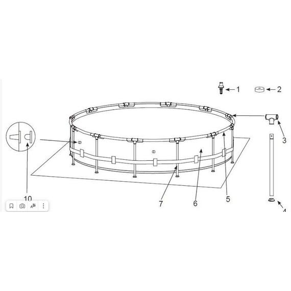 26700 Каркасный бассейн Intex Prism Frame 305 x 76 см, фото , изображение 3