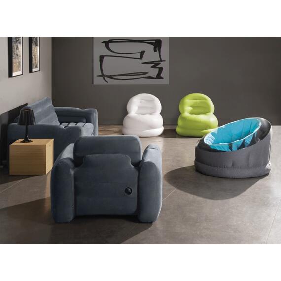 66582 Надувное кресло Intex Empire 112х109х69 см, Голубой, фото , изображение 7