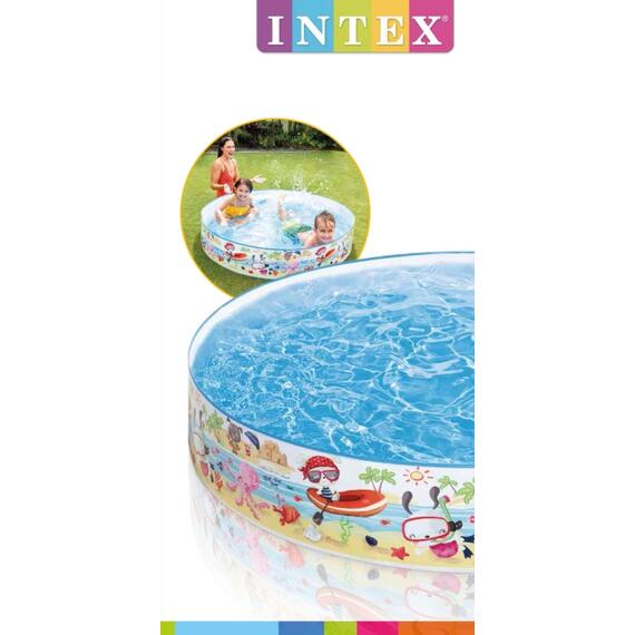 56451 Детский каркасный бассейн Intex Весёлый пляж, 152 х 25 см, фото , изображение 2