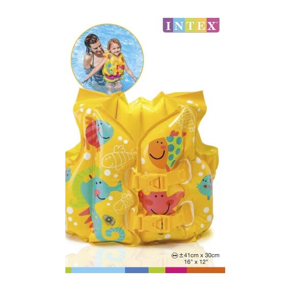59661 Жилет надувной Intex Рыбки, 41 х 30 см, 3-5 лет, фото , изображение 2