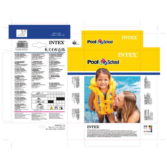 58660 Жилет надувной Intex дэлюкс школа по плаванию, уровень 2 , фото , изображение 3