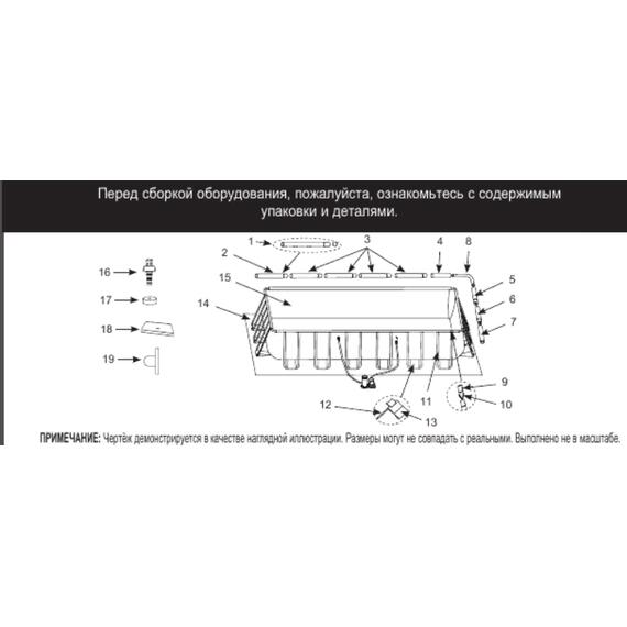 26790 Каркасный бассейн Intex Prism Frame 400 х 200 х 122 см, фильтр-насос, лестница, фото , изображение 5