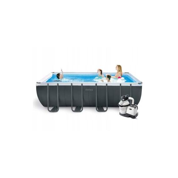 26356 Каркасный бассейн Intex Ultra Frame 549 х 274 х 132 см, фильтр-насос, лестница, тент, подстилка, фото , изображение 5