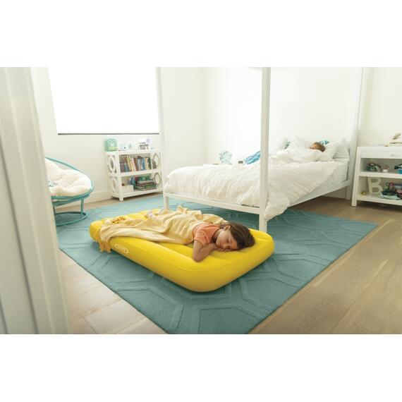 66803 Надувной матрас Intex, детский, флок 88х157х18 см, от 3 до 10 лет, микс Голубой, фото , изображение 5