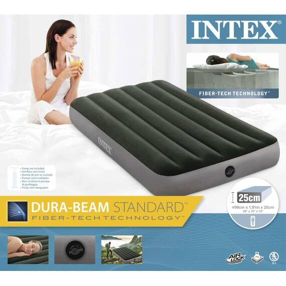 64107 Надувной матрас Intex Prestige Downy Bed, 99х191х25см, фото , изображение 5