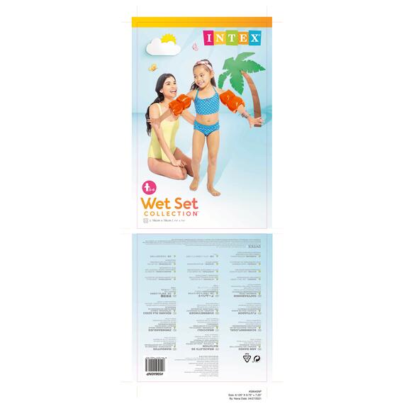 59640 Нарукавники Intex Неон, 19 х 19 см, от 3-6 лет, фото , изображение 4