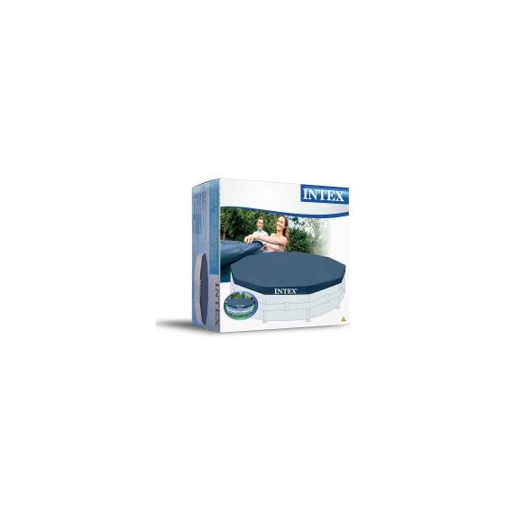 28032 Тент для каркасного бассейна Intex 457 см, фото , изображение 2