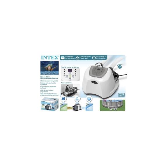 26668 Хлоргенератор (система морской воды) Intex Krystal Clear, с таймером, фото , изображение 3