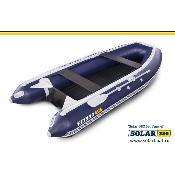 Лодка надувная моторная solar-380 JET тоннель (Синий), фото , изображение 2