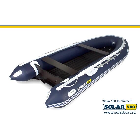 Лодка надувная моторная solar-500 JET тоннель (Синий), фото , изображение 3