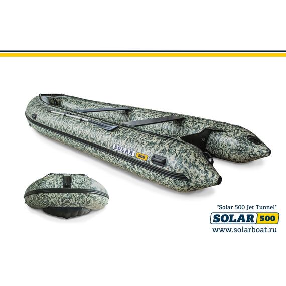 Лодка надувная моторная solar-500 JET тоннель (Пиксель), фото 