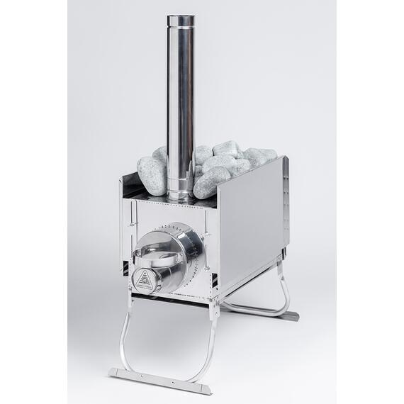 Печь "ИНВЕНТ" экономка большая 690х355х405 (нерж.сталь 0,8 мм) с регулирующимися экранами, фото , изображение 12