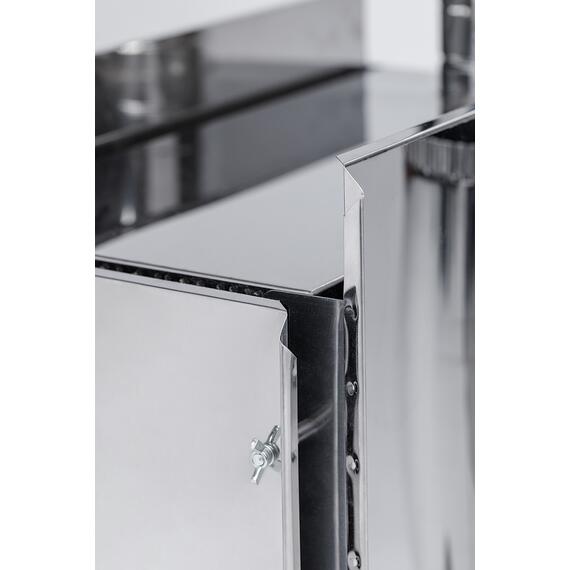 Печь "ИНВЕНТ" экономка большая 690х355х405 (нерж.сталь 0,8 мм) с регулирующимися экранами, фото , изображение 19