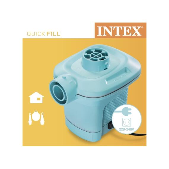 58640 Насос электрический Intex Quick-Fill 220В от бытовой сети, 3 насадки в комплекте, фото , изображение 2