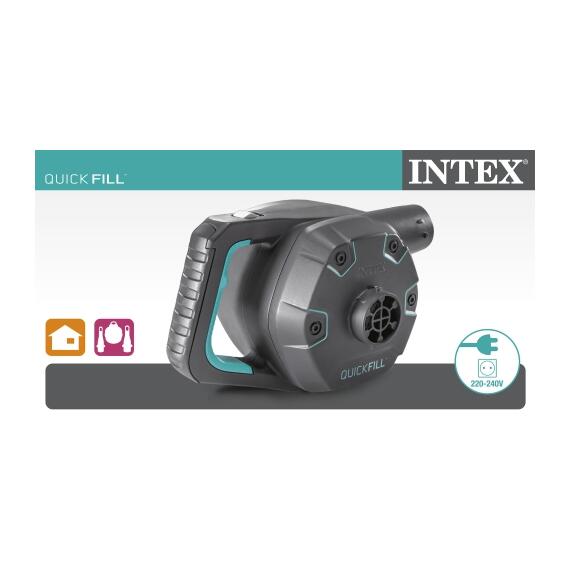 66644 Насос электрический Intex Quick-Fill 220В от бытовой сети, 3 насадки в комплекте, фото , изображение 4