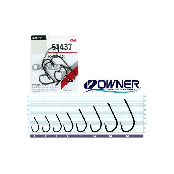 Крючок OWNER K-Beak BC №8 11шт, Размер: №8, Количество: 11, фото , изображение 2