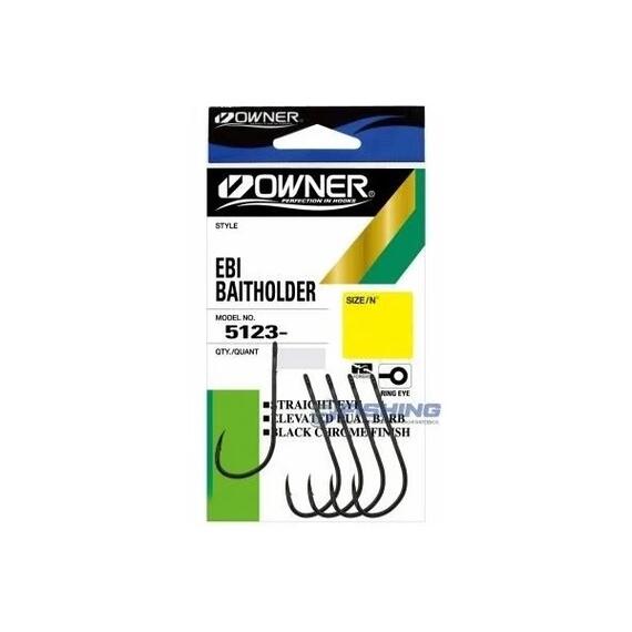 Крючок OWNER Ebi Baitholder BC №4 8шт, Размер: №4, Количество: 8 шт., фото 