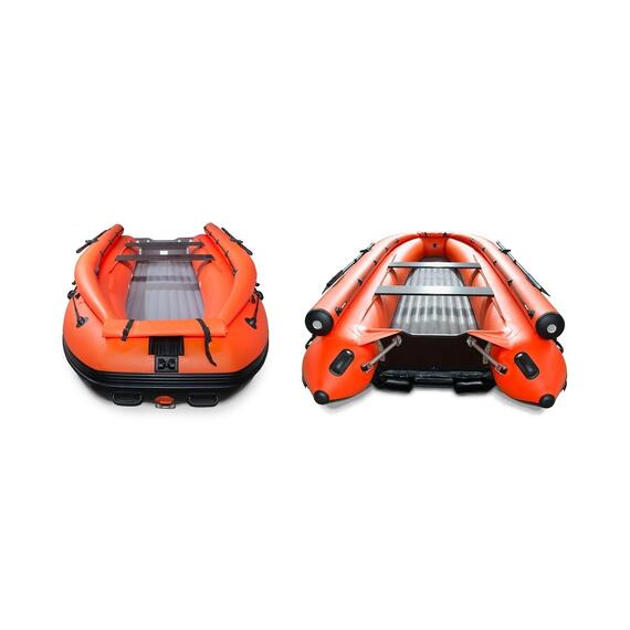 Лодка надувная моторная solar-420 Стрела JET тоннель с фальшбортом(Оранжевый ), фото 