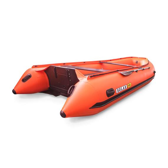 Лодка надувная моторная solar-470 Super JET тоннель 2020 (оранжевый), фото 