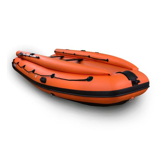 Лодка надувная моторная solar-520 Стрела JET тоннель с фальшбортом (2022) (Оранжевый), фото 