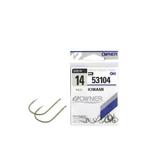 Крючок OWNER Kiwami green №14 13шт, Цвет: Green, Размер: №14, Количество: 13, фото 