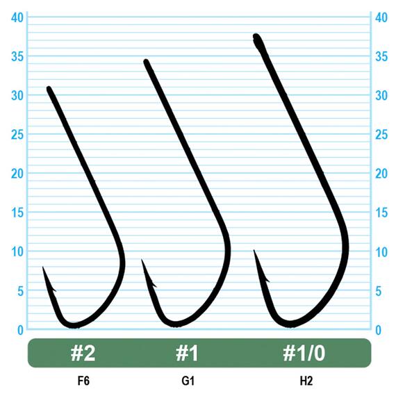 Крючок OWNER Saber Hook BC №1/0 9шт, Цвет: BC, Размер: №1/0, Количество: 9, фото , изображение 2