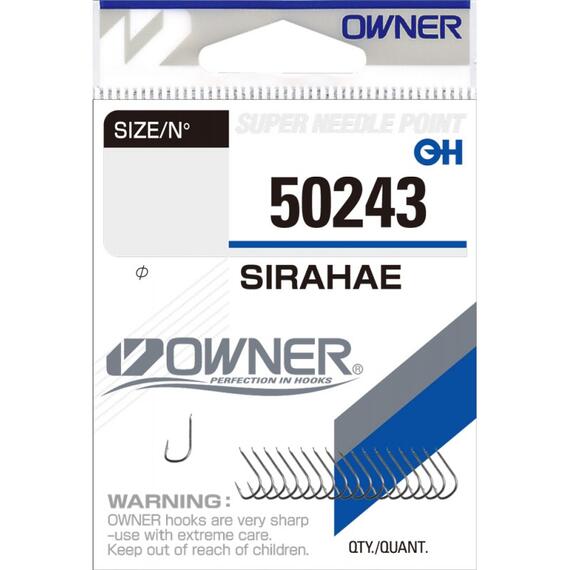 Крючок OWNER Sirahae white №14 18шт, Цвет: oxidized white, Размер: №14, Количество: 18, фото 