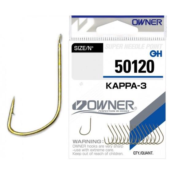Крючок OWNER Kappa-3 brown №11 15шт, Цвет: Brown, Размер: №11, Количество: 15, фото 