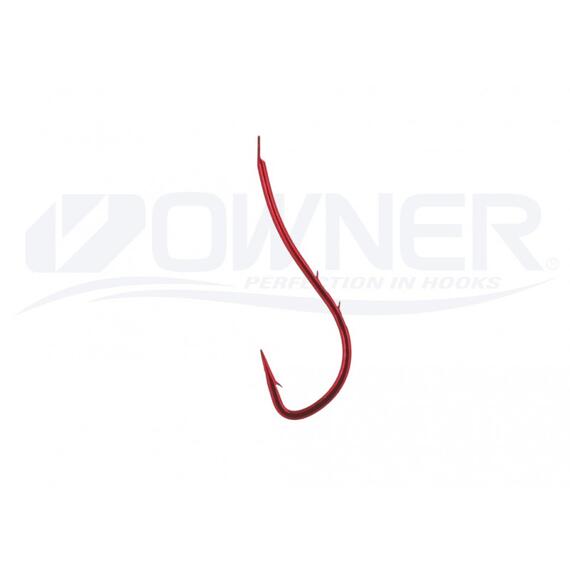 Крючок OWNER Ryusen BH red №12 12шт, Цвет: Red, Размер: №12, Количество: 12, фото , изображение 3