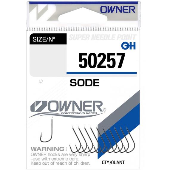 Крючок OWNER Sode BC №14 12шт, Цвет: BC, Размер: №14, Количество: 12, фото 
