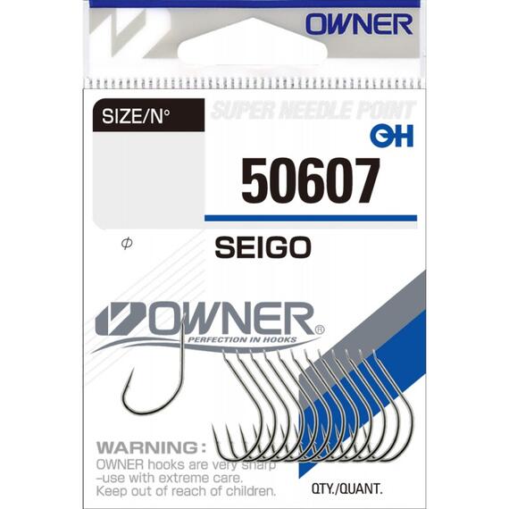 Крючок OWNER Seigo nickel №14 14шт, Цвет: nickel, Размер: №14, Количество: 14, фото 
