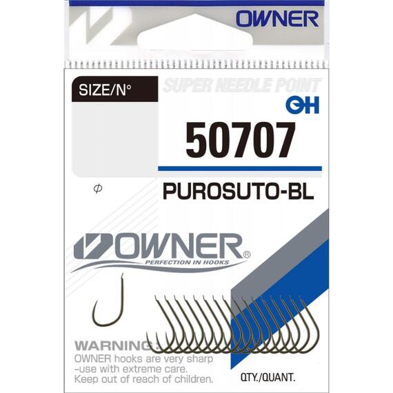 Крючок OWNER Purosuto-BL brown №10 18шт, Цвет: Brown, Размер: №10, Количество: 18, фото 