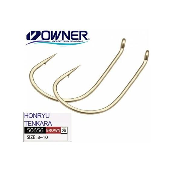 Крючок OWNER Honryu Tenkara brown №10 13шт, Размер: №10, Количество: 13 шт., фото , изображение 2