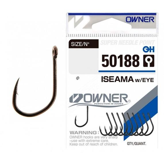 Крючок OWNER Iseama w/eue BC №2 5шт, Размер: №2, Количество: 5, фото 