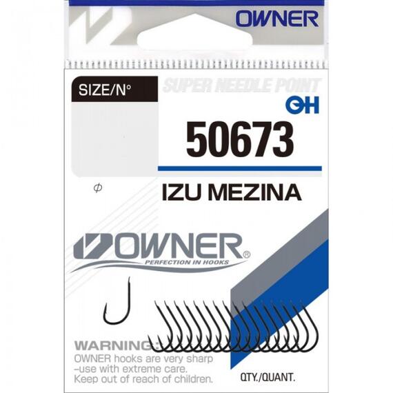 Крючок OWNER Izu Mezina black №6 15шт, Цвет: Black, Размер: №6, Количество: 15, фото 