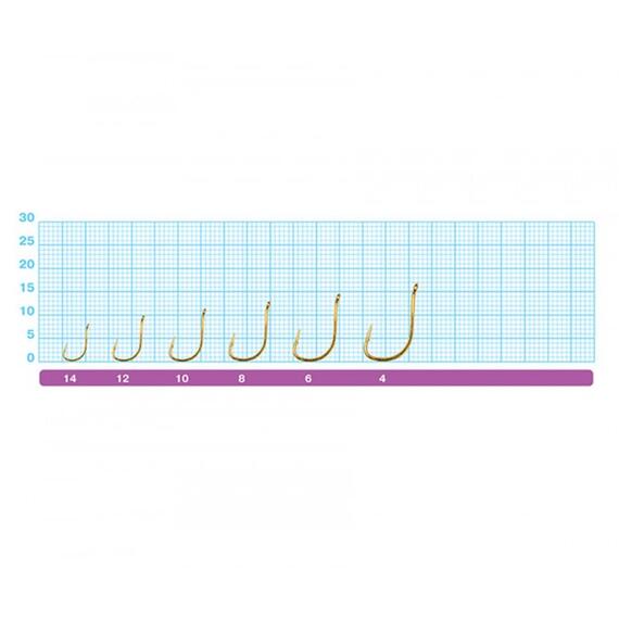 Крючок OWNER Pin Hook gold №12 11шт, Размер: №12, Количество: 11, фото , изображение 2