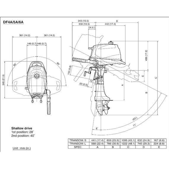 Лодочный мотор Suzuki DF 6AS, фото , изображение 6