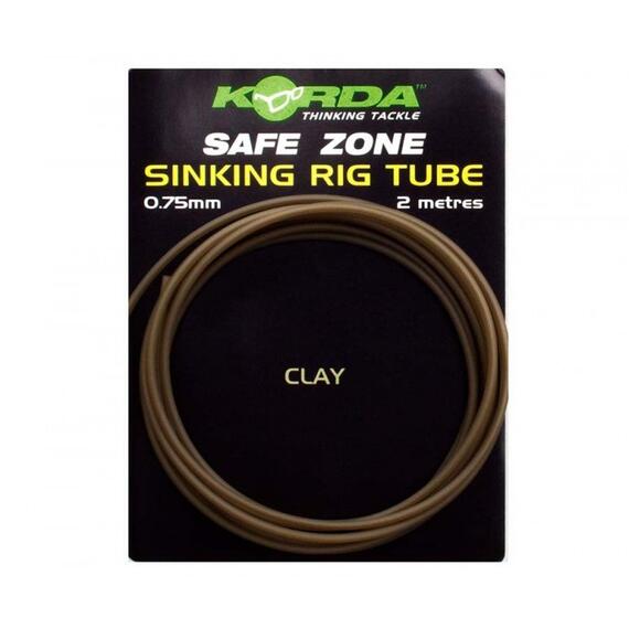 Трубка силиконовая KORDA тонущая Camo Rig Tube Clay 2м, фото 