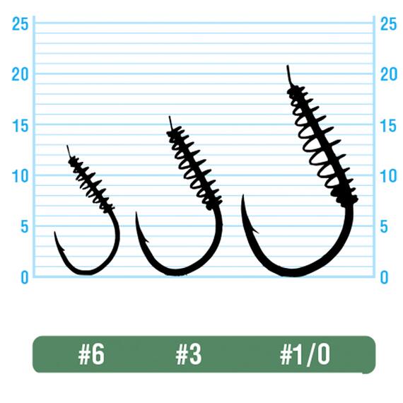 Крючок OWNER Spring Chinu nickel №6 7шт, Цвет: nickel, Размер: №6, Количество: 7, фото , изображение 2