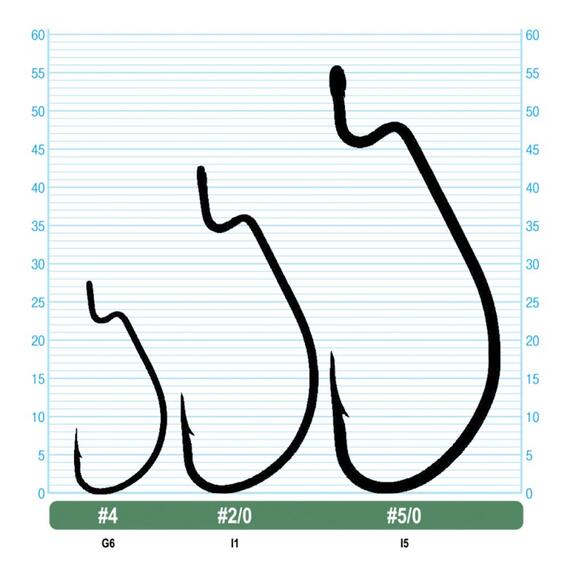 Крючок OWNER J-Hook BC №4 6шт, Размер: №4, Количество: 6, фото , изображение 2