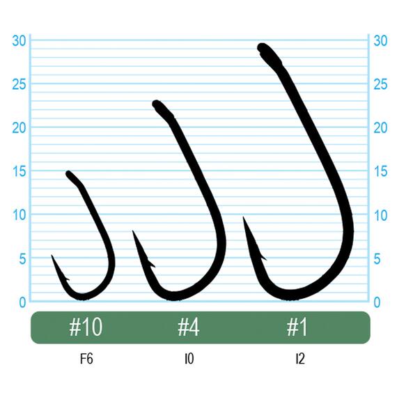 Крючок OWNER Carp Down BC №4 9шт, Размер: №4, Количество: 9, фото , изображение 2