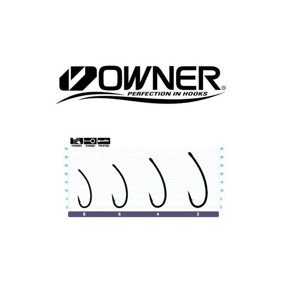 Крючок OWNER Carp UP BC №2 5шт, Размер: №2, Количество: 5, фото , изображение 2