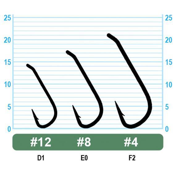 Крючок OWNER Tenkara Long-D №8 9шт, Размер: №8, Количество: 9, фото , изображение 2