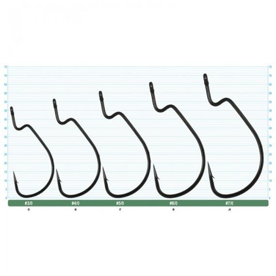 Крючок OWNER Jungle Wide Gap teflon №6/0 4шт, Размер: №6/0, Количество: 4, фото , изображение 2