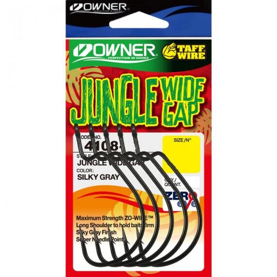 Крючок OWNER Jungle Wide Gap teflon №4/0 5шт, Размер: №4/0, Количество: 5, фото 